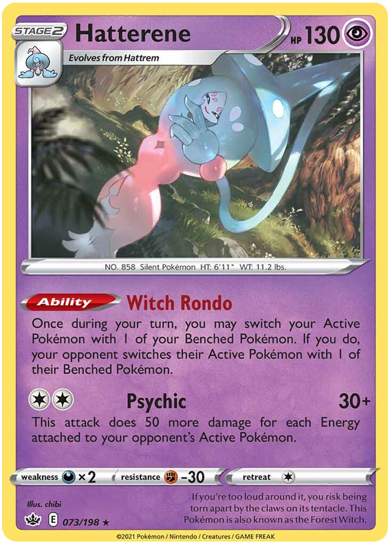 Hatterene (073/198) [Sword & Shield: Chilling Reign] Reverse Holofoil