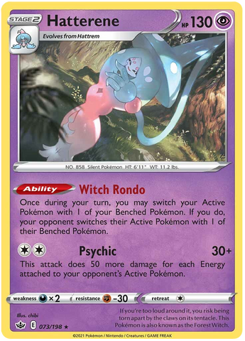 Hatterene (073/198) [Sword & Shield: Chilling Reign] Reverse Holofoil