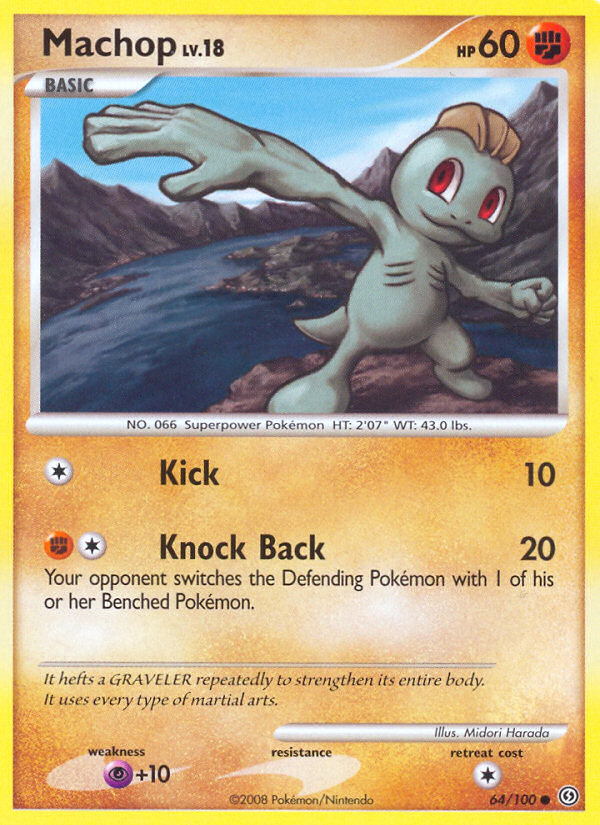 Machop (64/100) [Diamond & Pearl: Stormfront] Reverse Holofoil