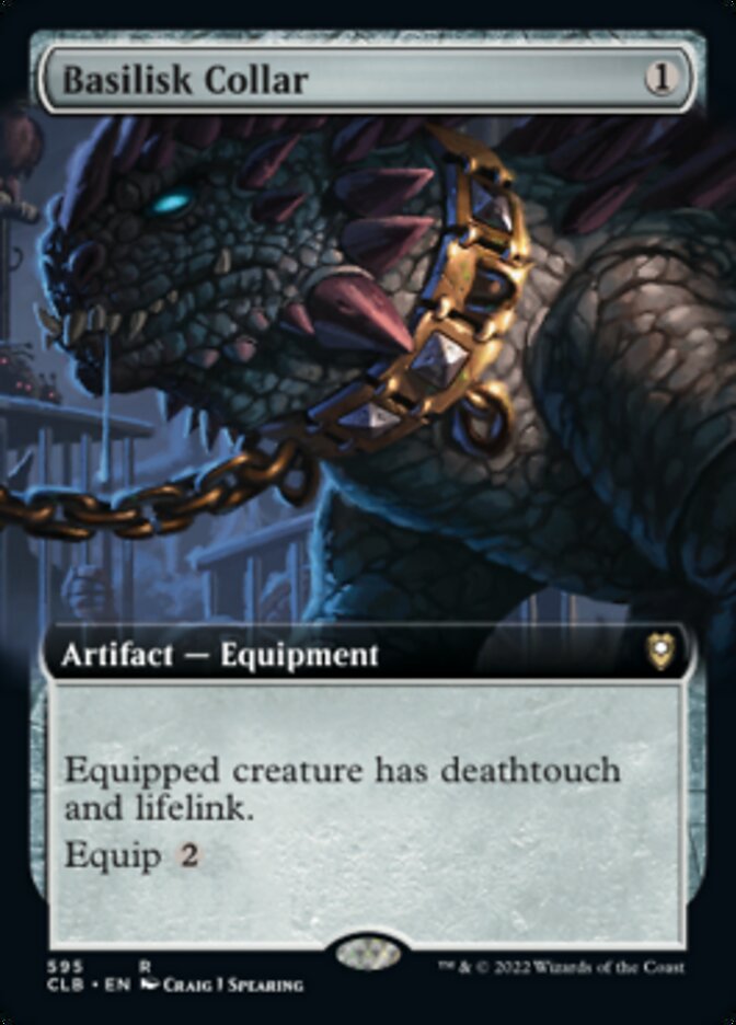 Basilisk Collar (Extended Art) [Commander Legends: Battle for Baldur's Gate] Foil
