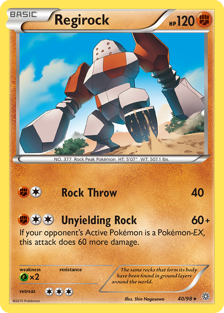 Regirock (40/98) [XY: Ancient Origins] Reverse Holofoil