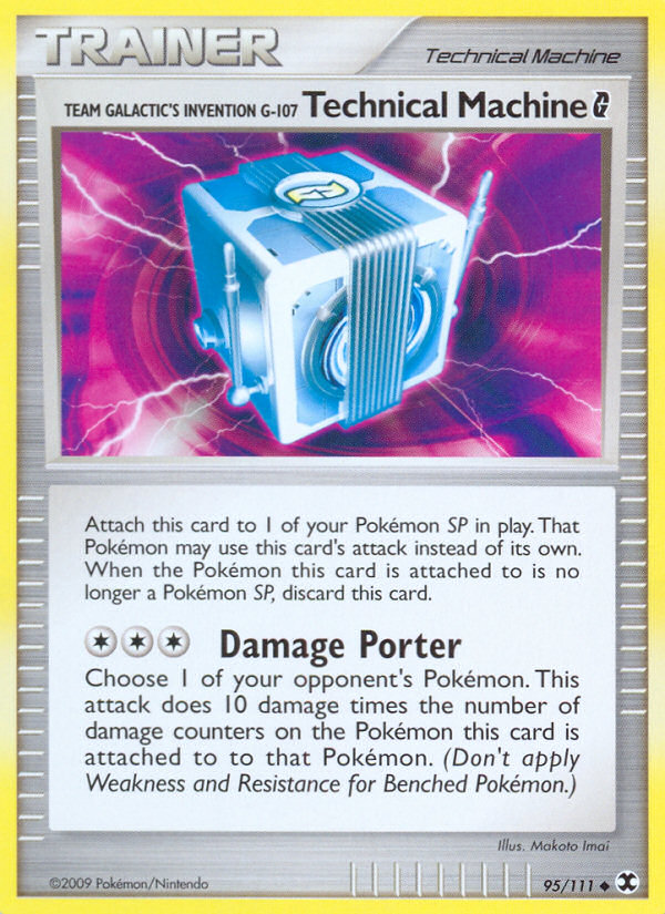 Team Galactic's Invention G-107 Technical Machine (95/111) [Platinum: Rising Rivals] Reverse Holofoil