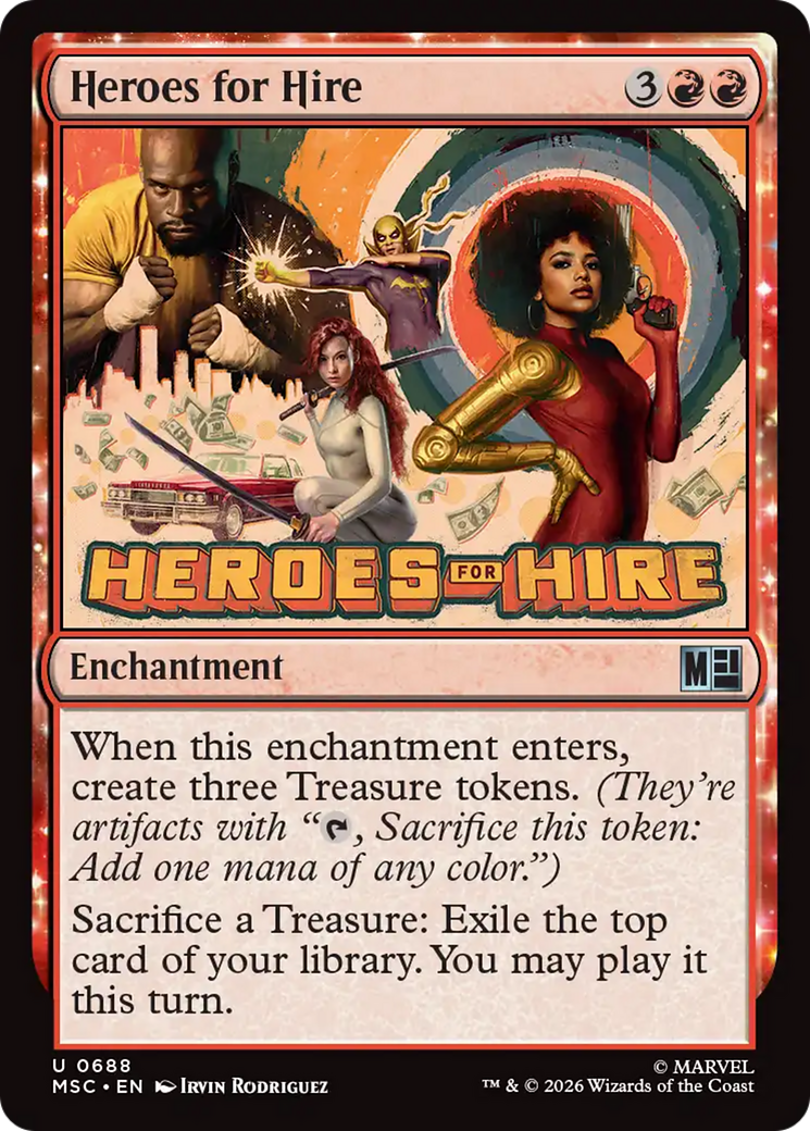 Heroes for Hire [Marvel Super Heroes Commander] Foil