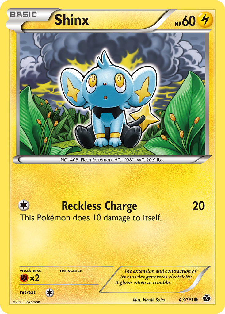Shinx (43/99) [Black & White: Next Destinies] Reverse Holofoil