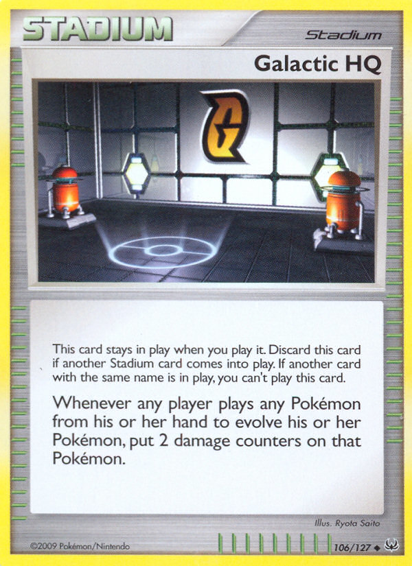 Galactic HQ (106/127) [Platinum: Base Set] Reverse Holofoil