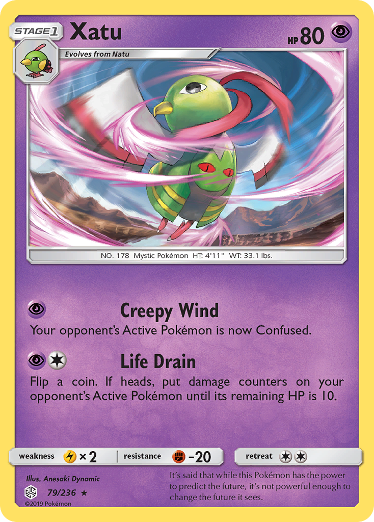 Xatu (79/236) [Sun & Moon: Cosmic Eclipse] Reverse Holofoil