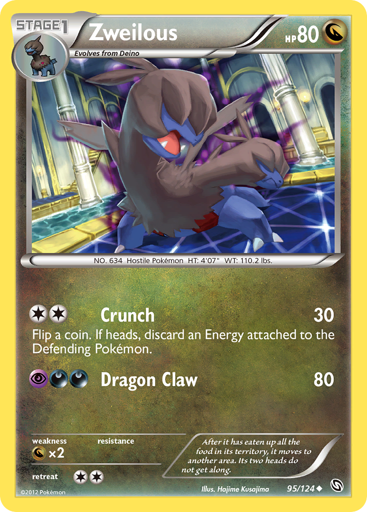 Zweilous (95/124) [Black & White: Dragons Exalted] Reverse Holofoil