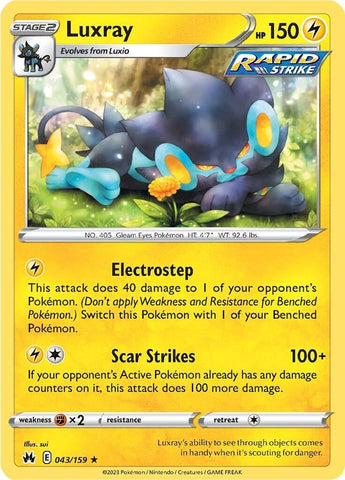 Luxray (043/159) (43) [Sword & Shield: Crown Zenith] Reverse Holofoil