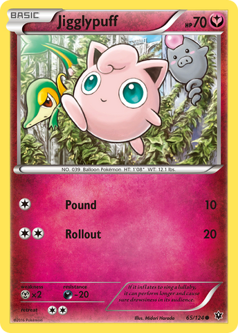 Jigglypuff (65/124) [XY: Fates Collide] Reverse Holofoil