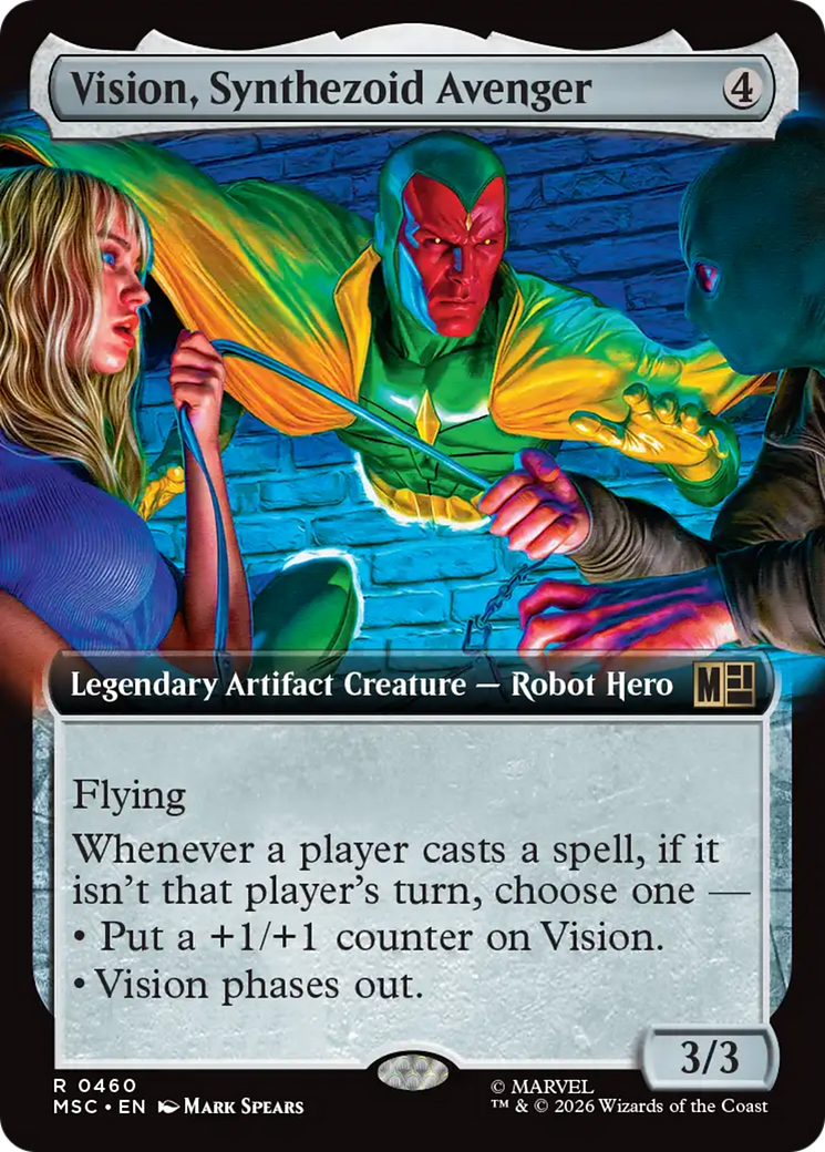 Vision, Synthezoid Avenger (Extended Art) [Marvel Super Heroes Commander] Foil