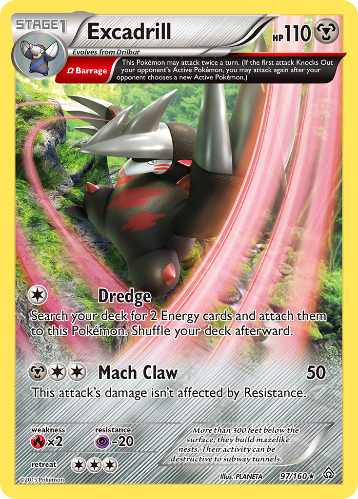 Excadrill (97/160) [XY: Primal Clash] Reverse Holofoil