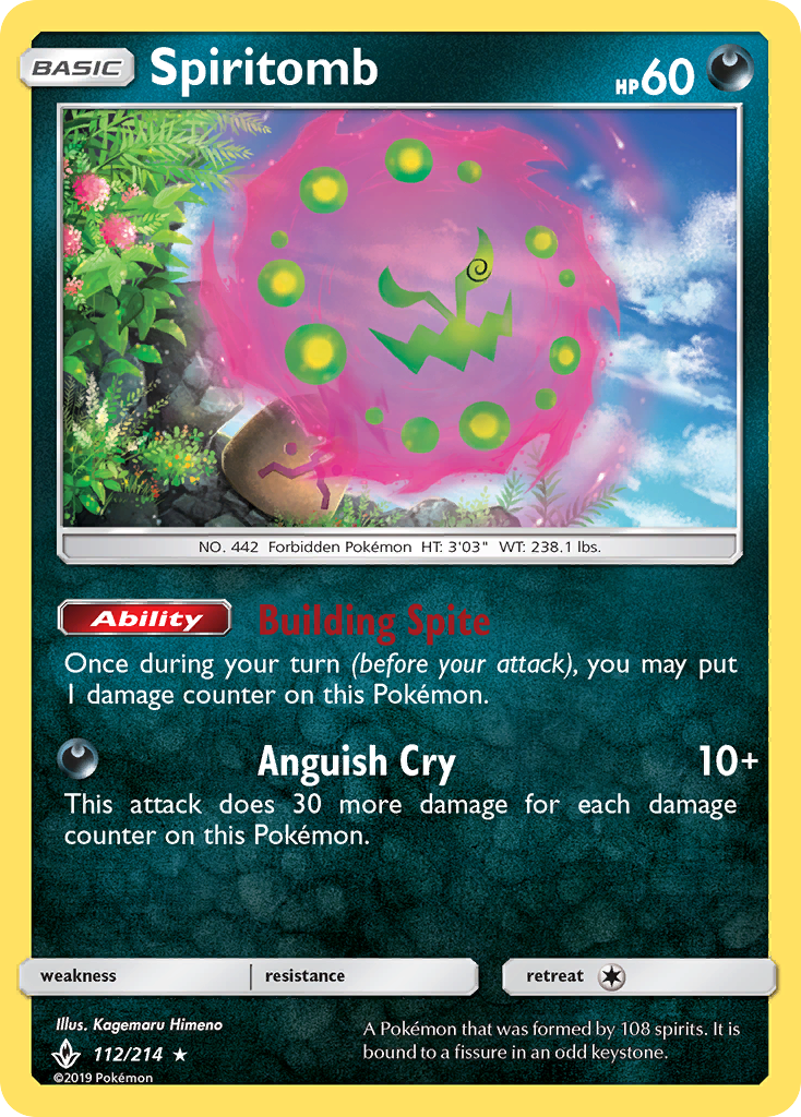 Spiritomb (112/214) [Sun & Moon: Unbroken Bonds] Reverse Holofoil