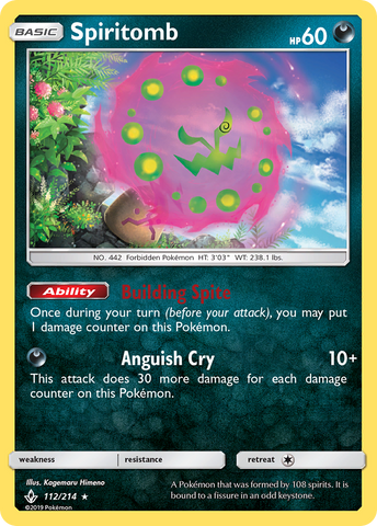 Spiritomb (112/214) [Sun & Moon: Unbroken Bonds] Reverse Holofoil