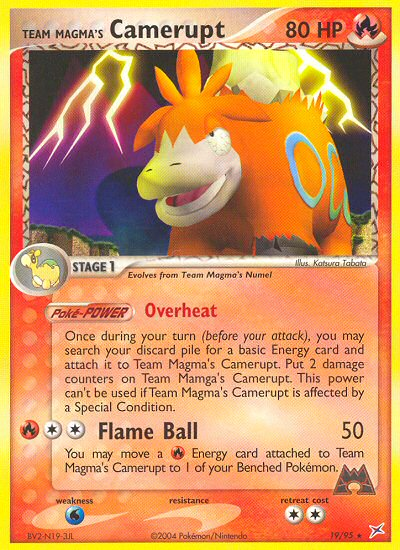 Team Magma's Camerupt (19/95) [EX: Team Magma vs Team Aqua] Reverse Holofoil