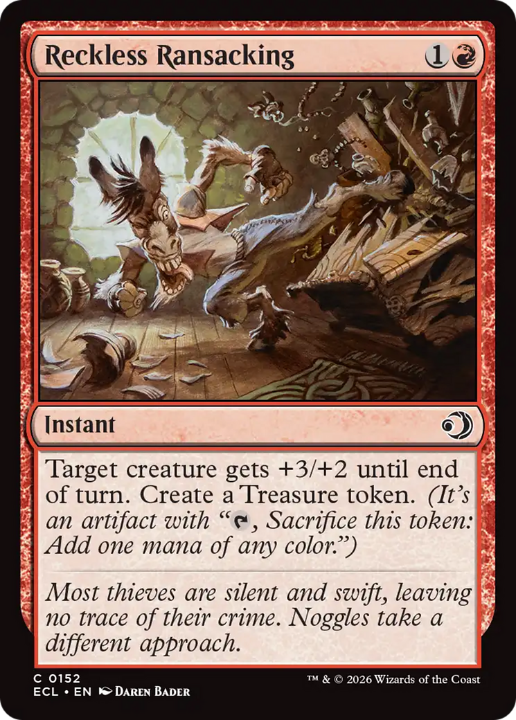 Reckless Ransacking [Lorwyn Eclipsed] Foil