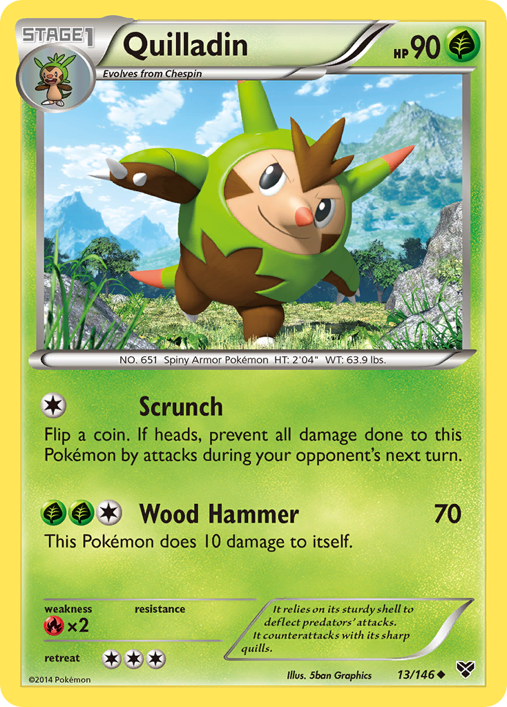 Quilladin (13/146) [XY: Base Set] Reverse Holofoil