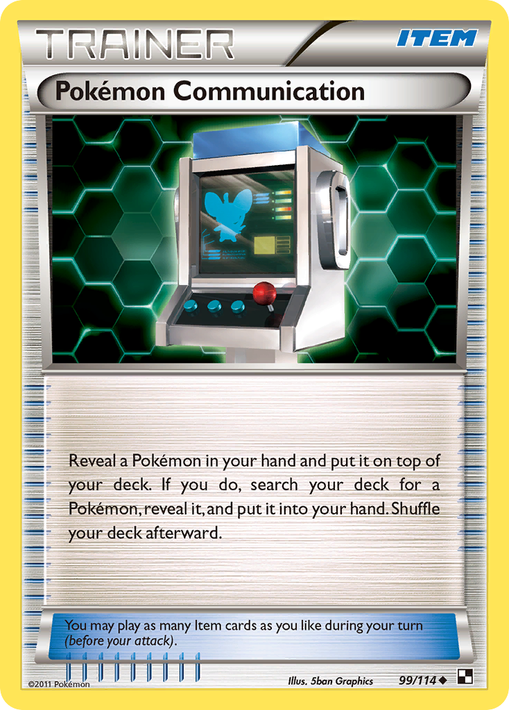 Pokemon Communication (99/114) [Black & White: Base Set] Reverse Holofoil