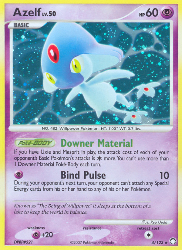 Azelf (4/123) [Diamond & Pearl: Mysterious Treasures] Reverse Holofoil