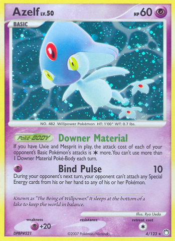 Azelf (4/123) [Diamond & Pearl: Mysterious Treasures] Reverse Holofoil