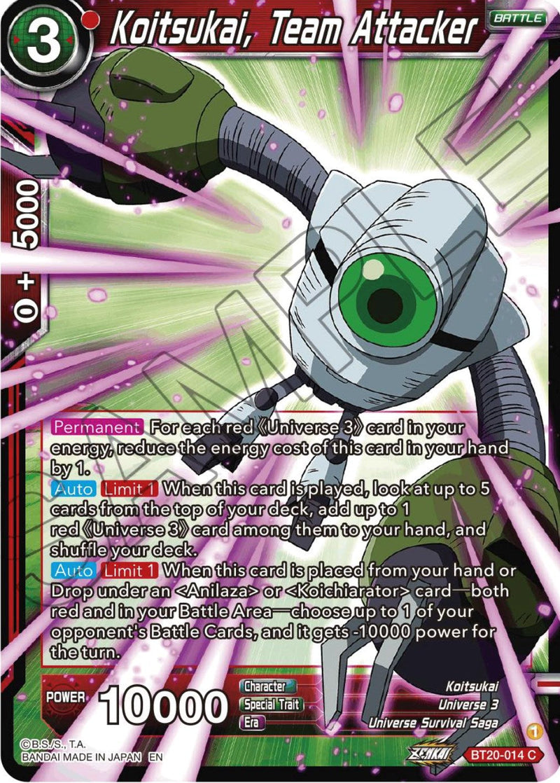 Koitsukai, Team Attacker (BT20-014) [Power Absorbed] Parallel Foil