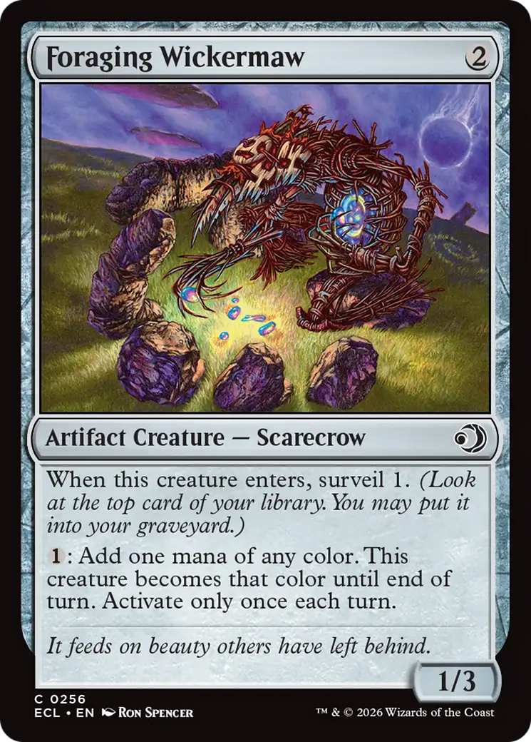 Foraging Wickermaw [Lorwyn Eclipsed] Foil
