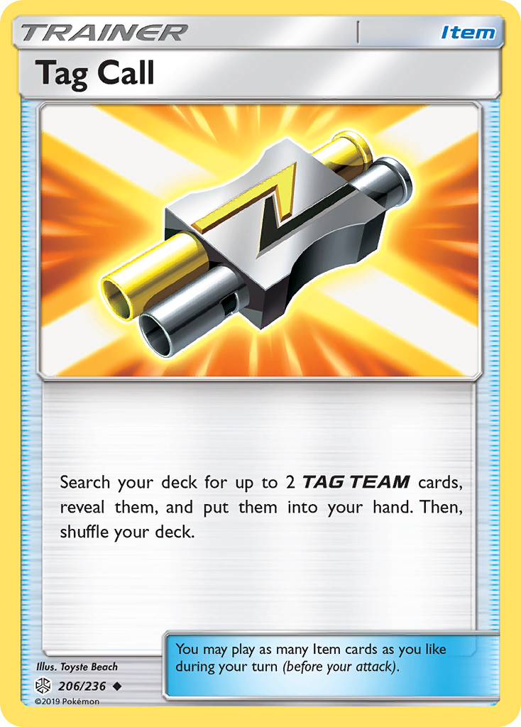 Tag Call (206/236) [Sun & Moon: Cosmic Eclipse] Reverse Holofoil
