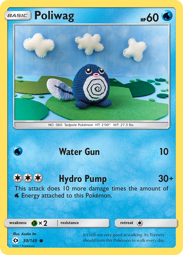 Poliwag (30/149) [Sun & Moon: Base Set] Reverse Holofoil