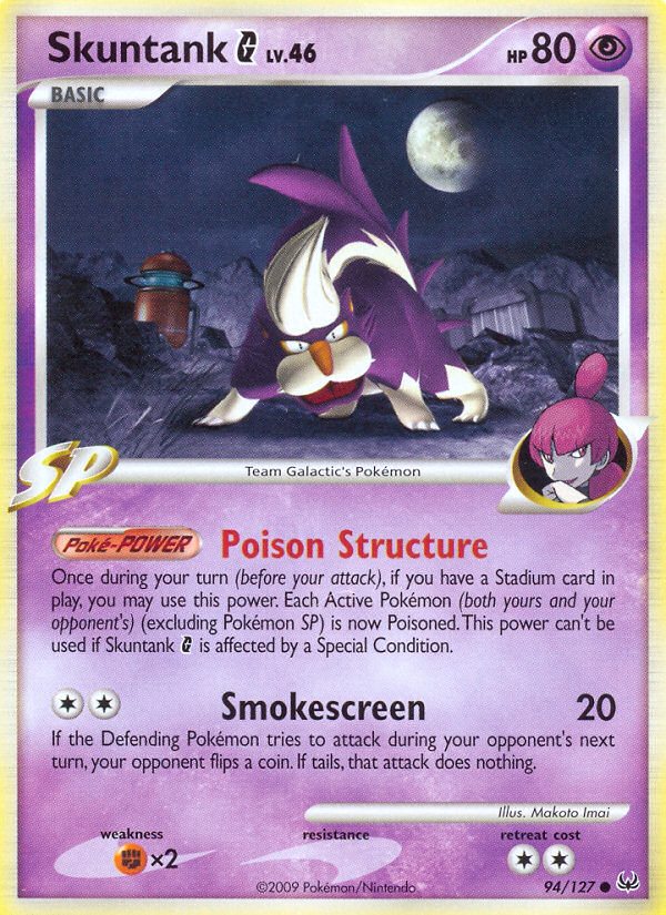 Skuntank G (94/127) [Platinum: Base Set] Reverse Holofoil