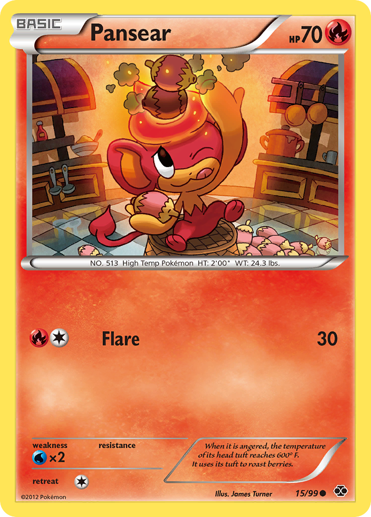 Pansear (15/99) [Black & White: Next Destinies] Reverse Holofoil