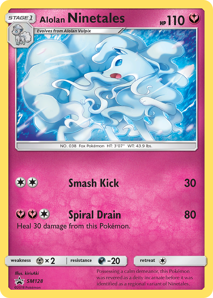 Alolan Ninetales (SM128) [Sun & Moon: Black Star Promos] Holofoil