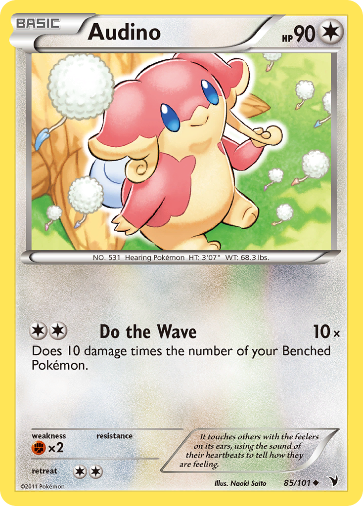 Audino (85/101) [Black & White: Noble Victories] Reverse Holofoil