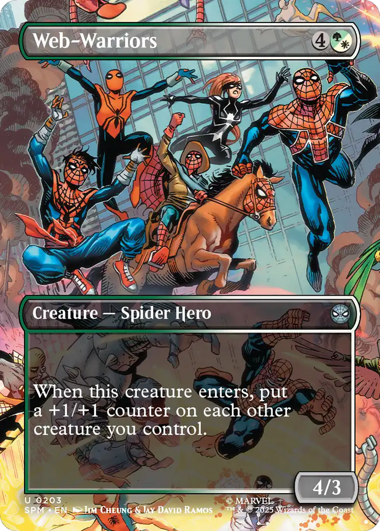 Web-Warriors (Borderless) [Marvel's Spider-Man] Foil