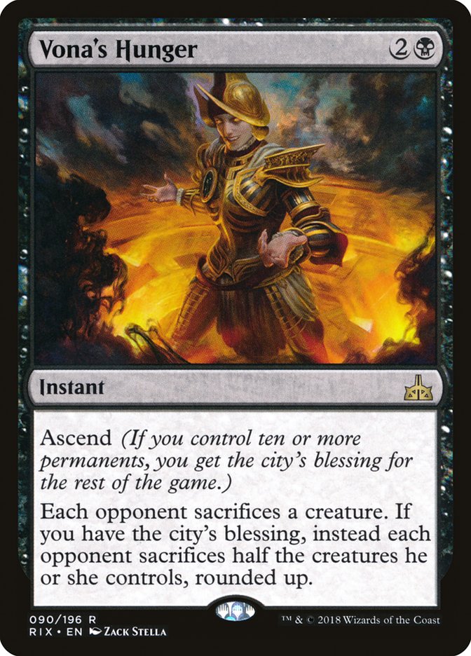 Vona's Hunger [Rivals of Ixalan] Foil
