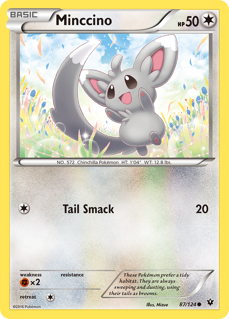 Minccino (87/124) [XY: Fates Collide] Reverse Holofoil