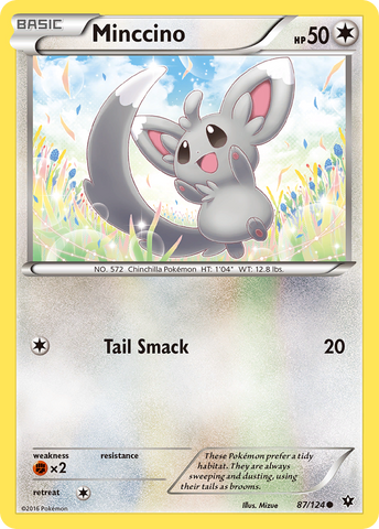 Minccino (87/124) [XY: Fates Collide] Reverse Holofoil