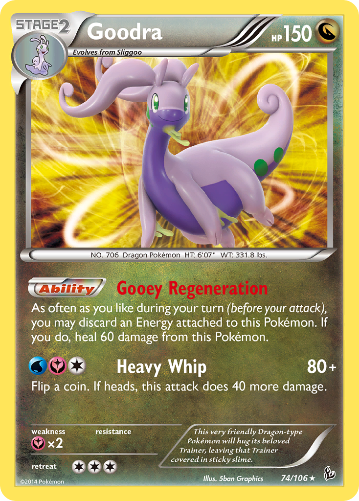 Goodra (74/106) [XY: Flashfire] Reverse Holofoil