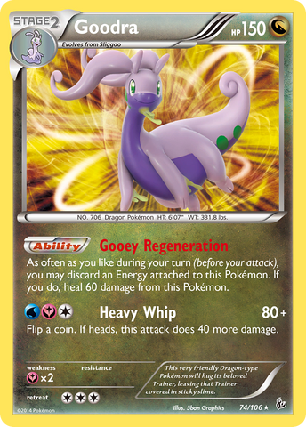 Goodra (74/106) [XY: Flashfire] Reverse Holofoil