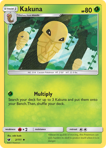 Kakuna (2/111) [Sun & Moon: Crimson Invasion] Reverse Holofoil