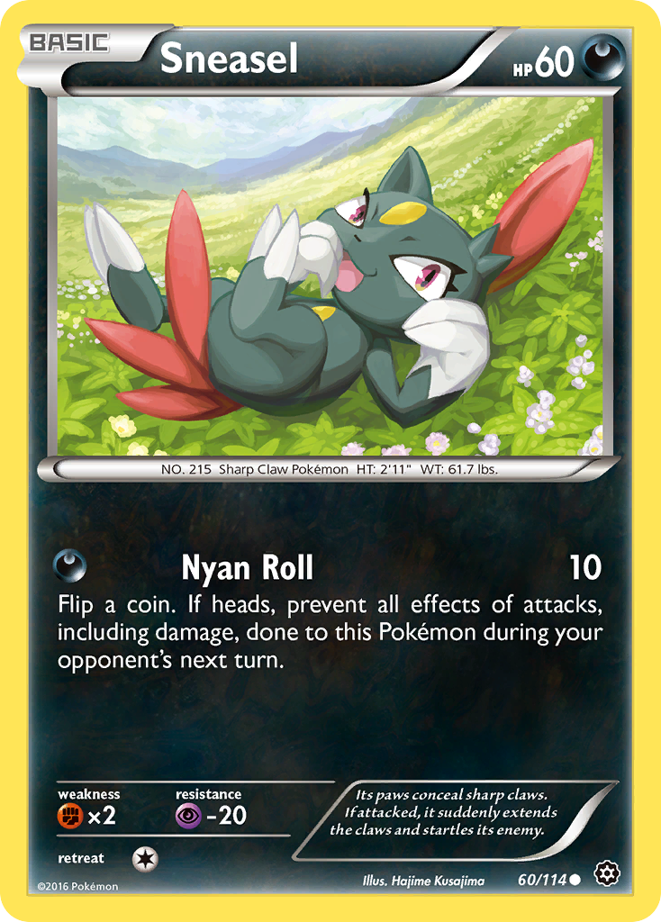 Sneasel (60/114) [XY: Steam Siege] Reverse Holofoil