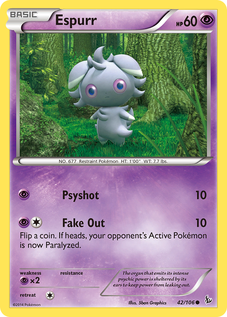 Espurr (42/106) [XY: Flashfire] Reverse Holofoil