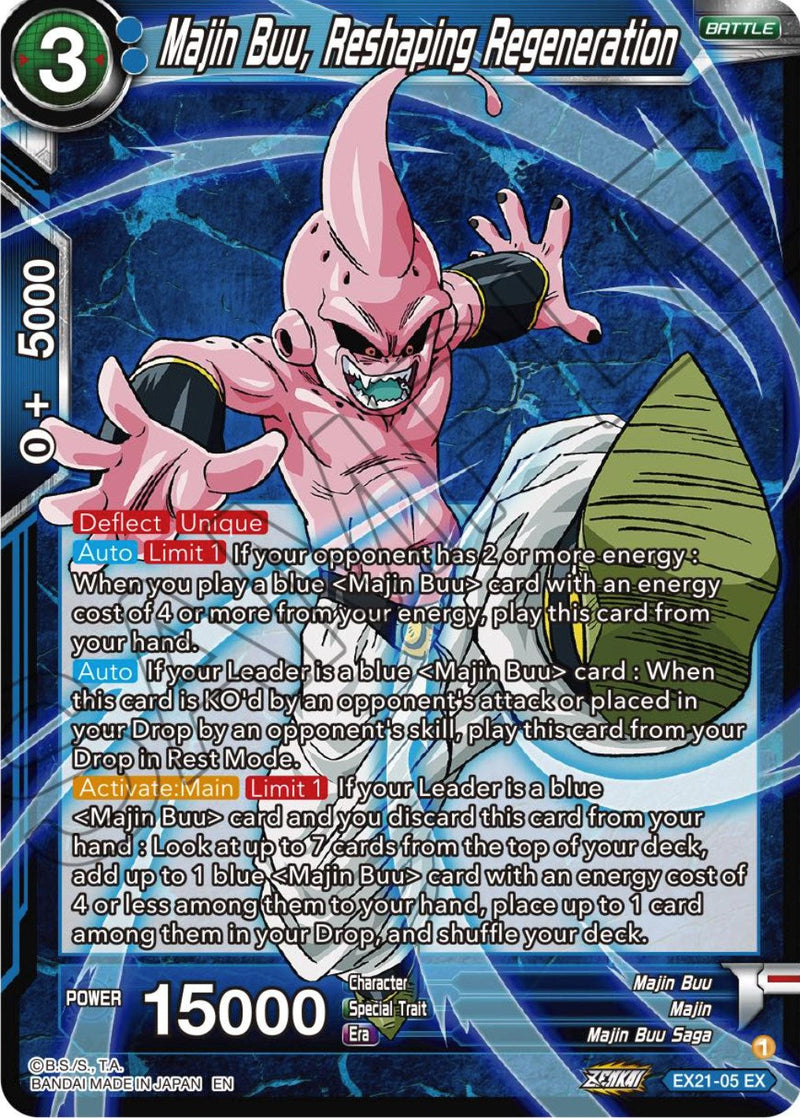 Majin Buu, Reshaping Regeneration (EX21-05) [5th Anniversary Set] Parallel Foil
