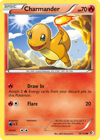 Charmander (18/149) [Black & White: Boundaries Crossed] Reverse Holofoil