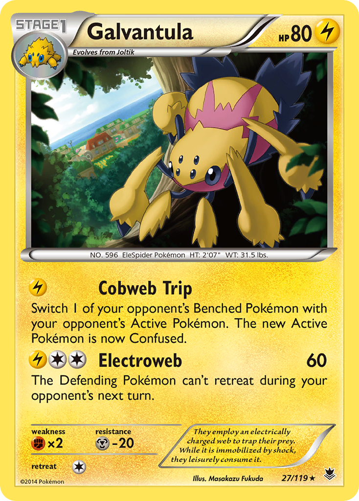 Galvantula (27/119) [XY: Phantom Forces] Reverse Holofoil