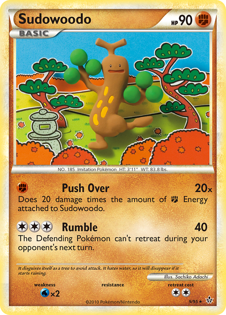Sudowoodo (9/95) [HeartGold & SoulSilver: Unleashed] Reverse Holofoil
