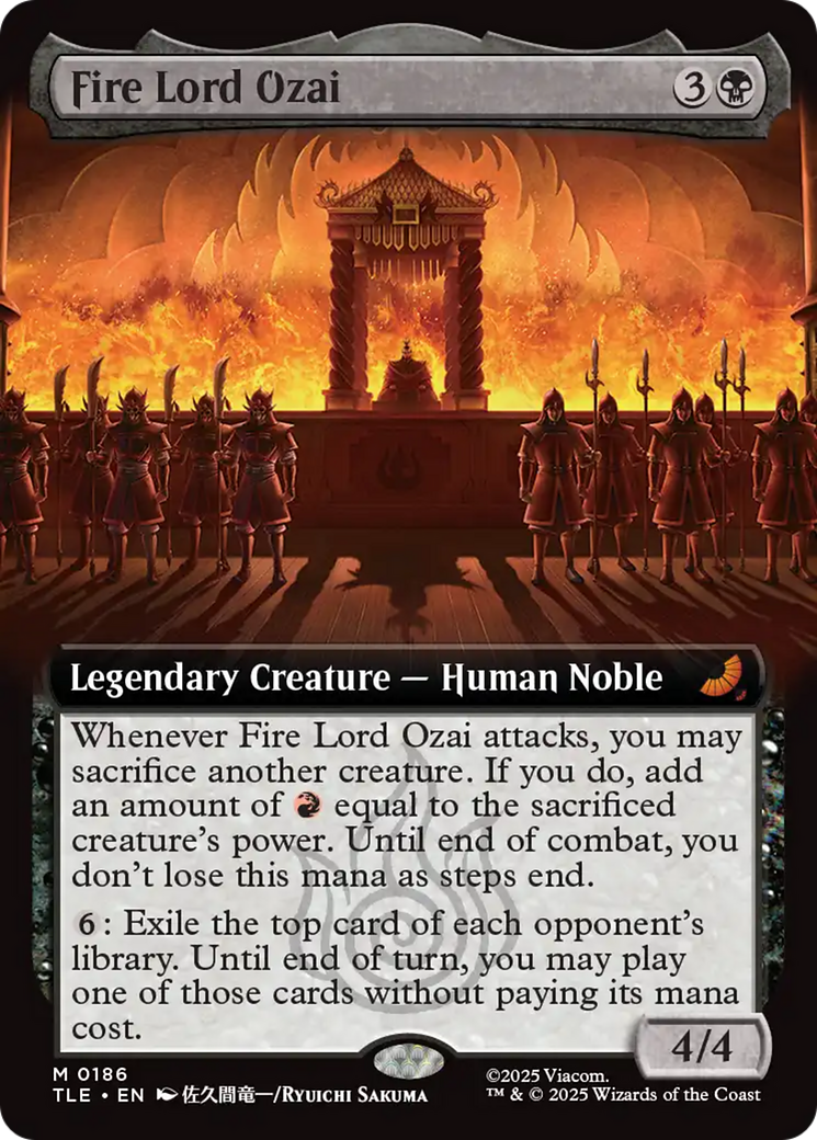 Fire Lord Ozai (Extended Art) [Avatar: The Last Airbender: Eternal-Legal] Foil