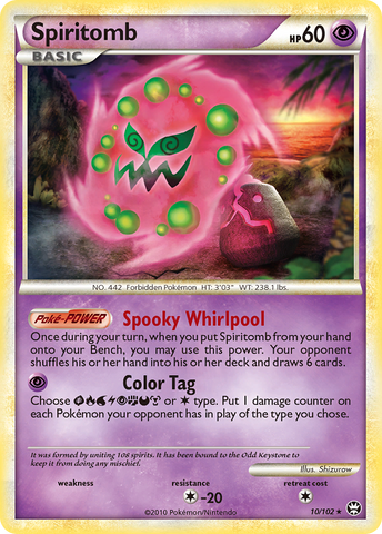 Spiritomb (10/102) [HeartGold & SoulSilver: Triumphant] Reverse Holofoil