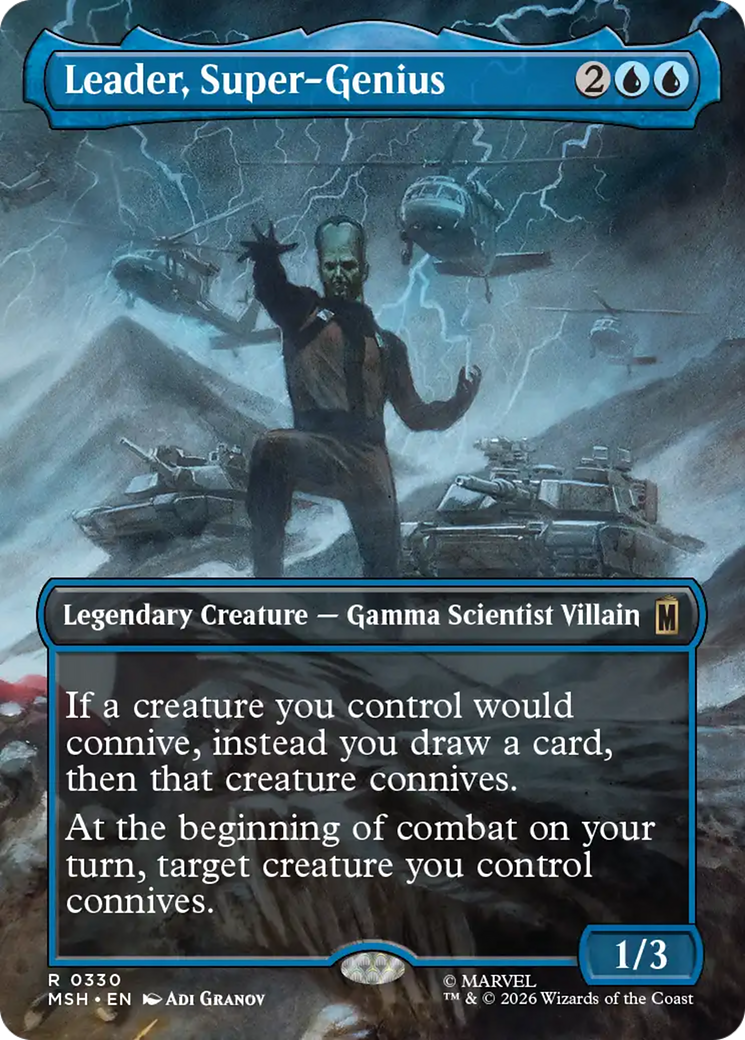 Leader, Super-Genius (Borderless) [Marvel Super Heroes] Foil