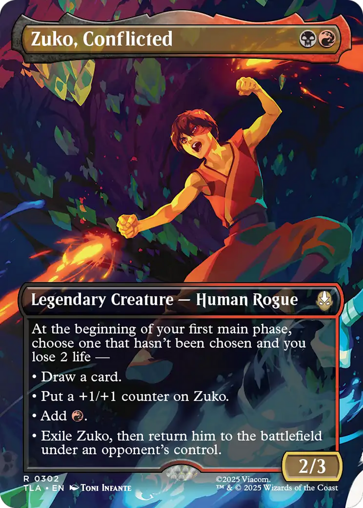 Zuko, Conflicted (Borderless) [Avatar: The Last Airbender] Foil