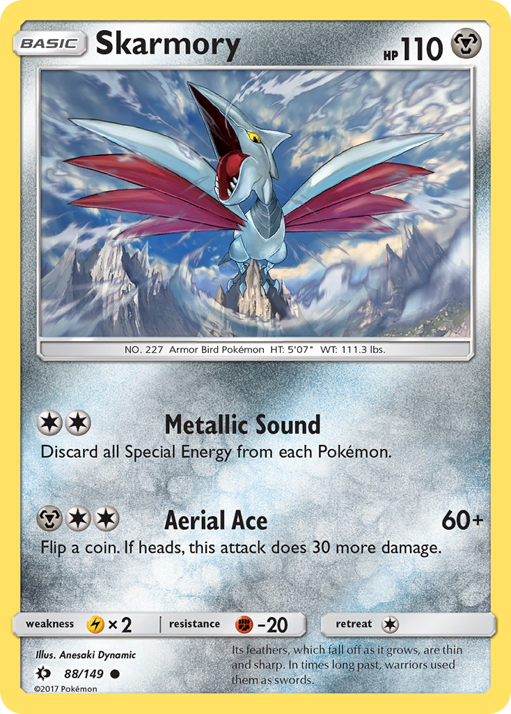 Skarmory (88/149) [Sun & Moon: Base Set] Reverse Holofoil