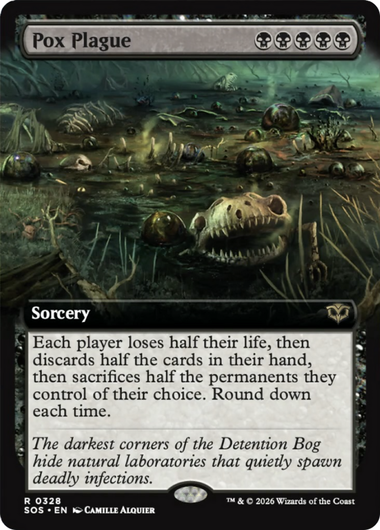Pox Plague (Extended Art) [Secrets of Strixhaven] Foil